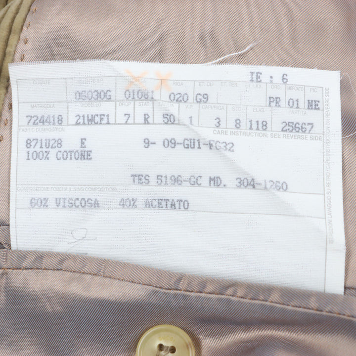 Great GUCCI tailored jacket beige cotton mens 50