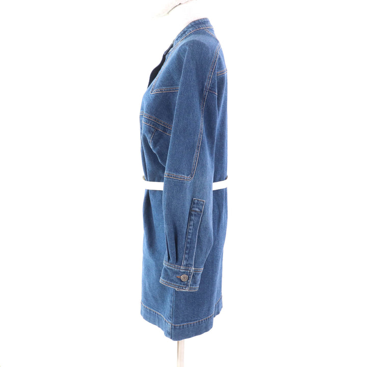 Excellent Stella McCartney one piece LIANA DENIM DRESS Indigo cotton Women 36 603710