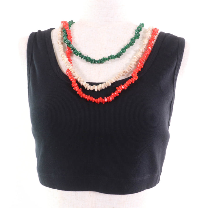 Pristine LOEWE×Paulas Ibiza Tank top Necklace included, cropped length M