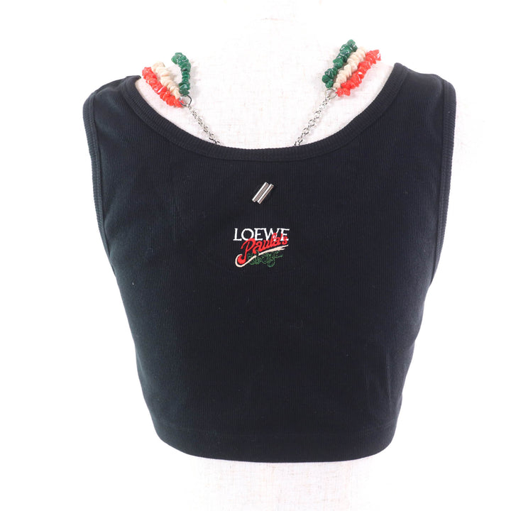 Pristine LOEWE×Paulas Ibiza Tank top Necklace included, cropped length M