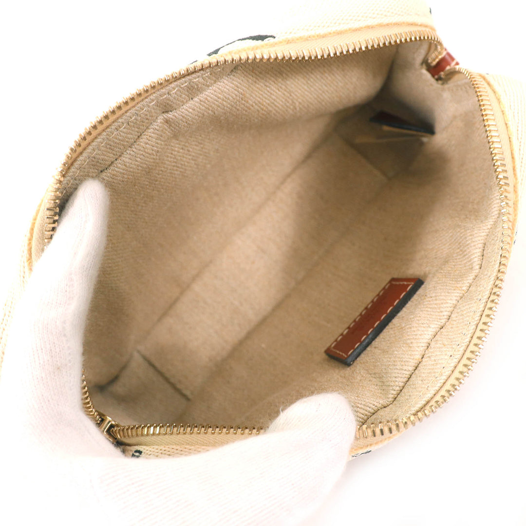 Excellent Chloe WOODY Logo Waist Pouch Cross Sling Bag Shoulder Bag CHC23AS432L0627S