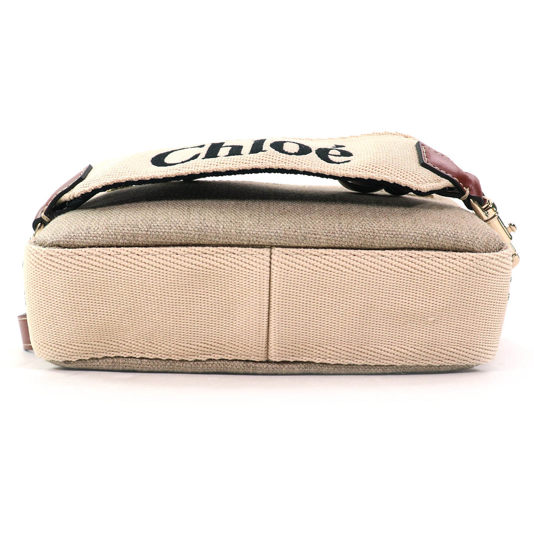 Excellent Chloe WOODY Logo Waist Pouch Cross Sling Bag Shoulder Bag CHC23AS432L0627S