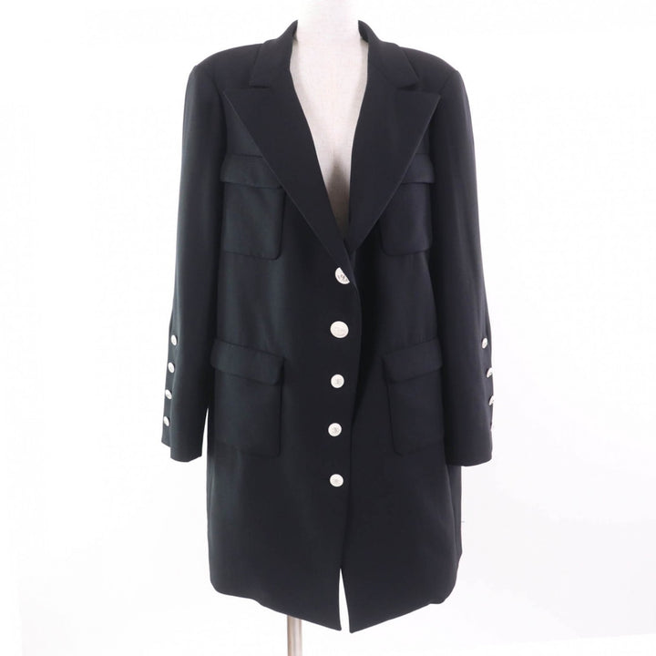 Great CHANEL Jacket black wool Women 46 07P P31042V20717