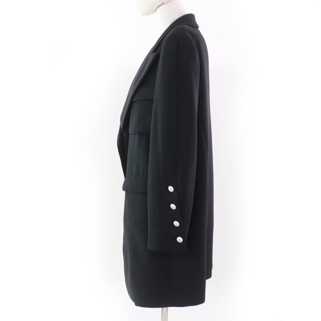 Great CHANEL Jacket black wool Women 46 07P P31042V20717