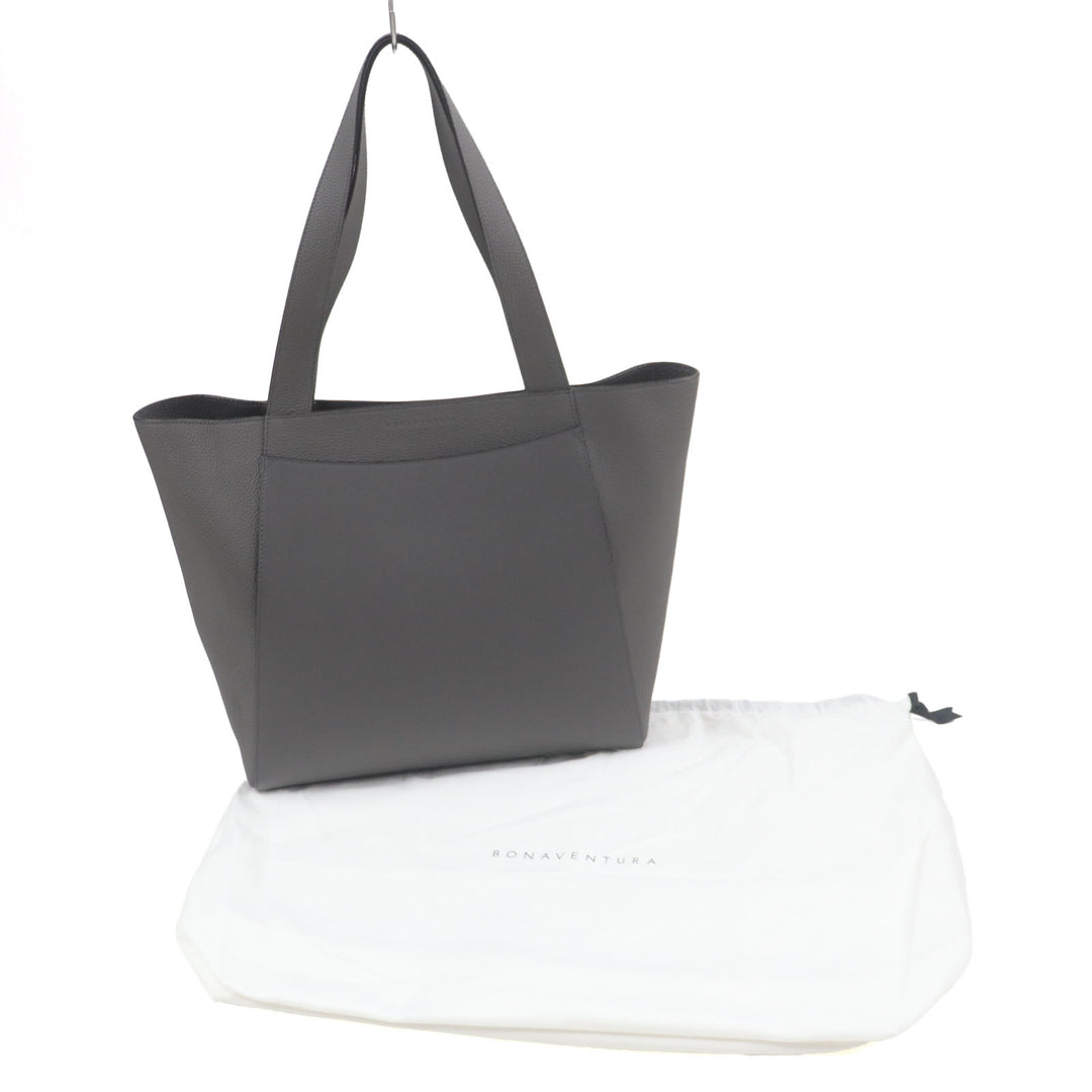 BONAVENTURA Tote Bag Manuel Charcoal gray shrink leather mens