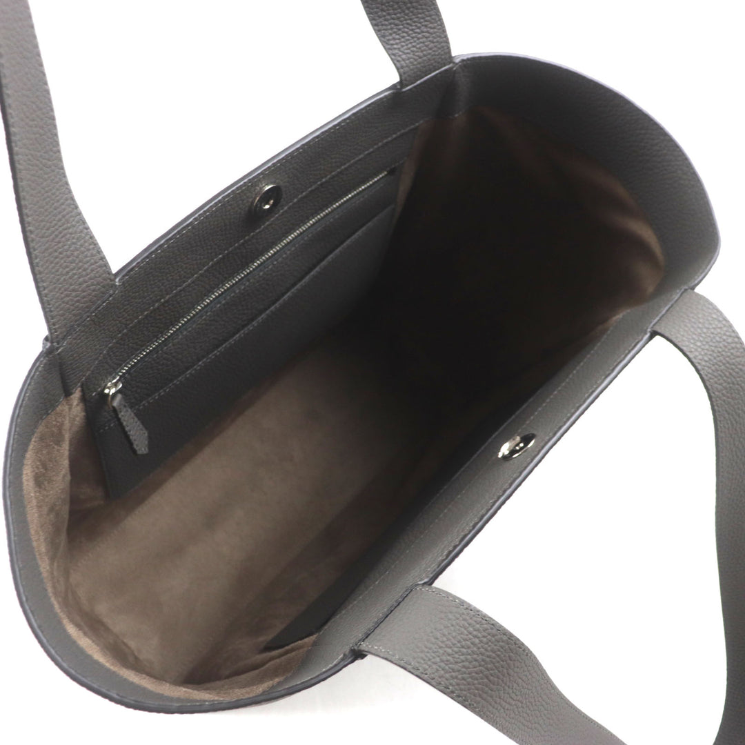 BONAVENTURA Tote Bag Manuel Charcoal gray shrink leather mens