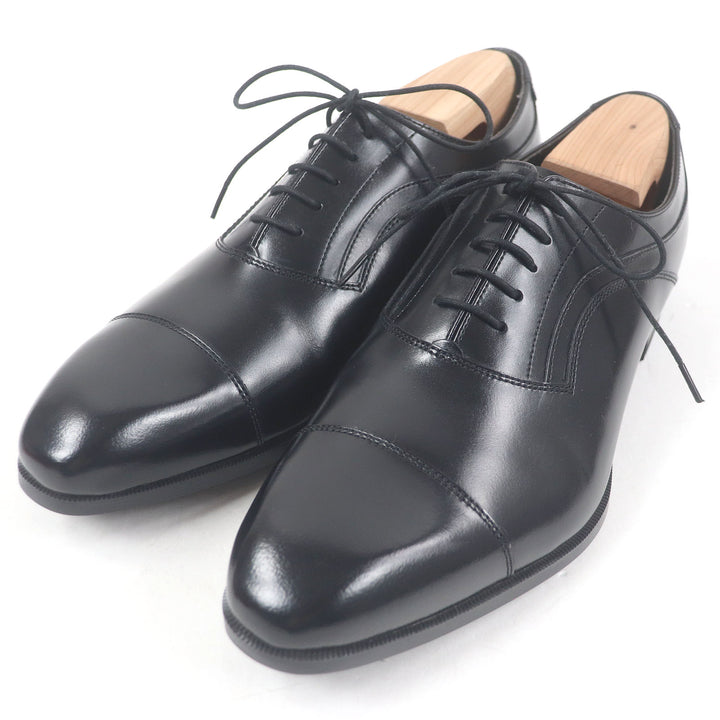 Pristine REGAL Dress shoes Cap toe straight tip black leather mens 25