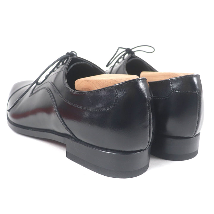 Pristine REGAL Dress shoes Cap toe straight tip black leather mens 25