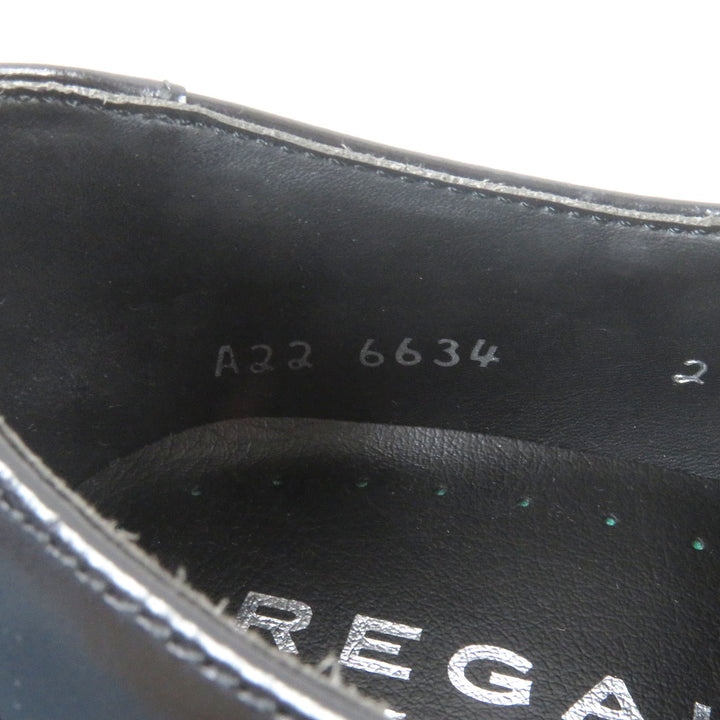 Pristine REGAL Dress shoes Cap toe straight tip black leather mens 25