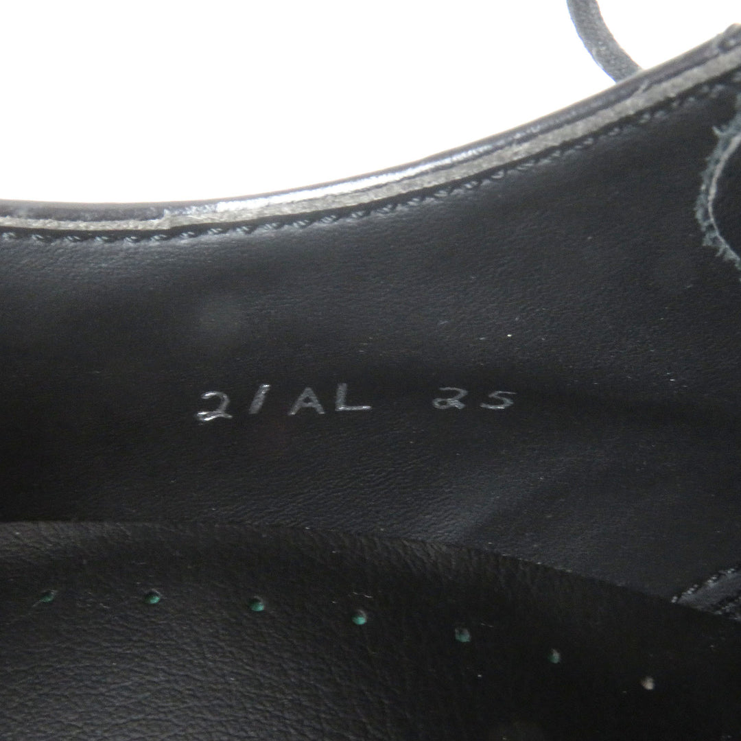 Pristine REGAL Dress shoes Cap toe straight tip black leather mens 25