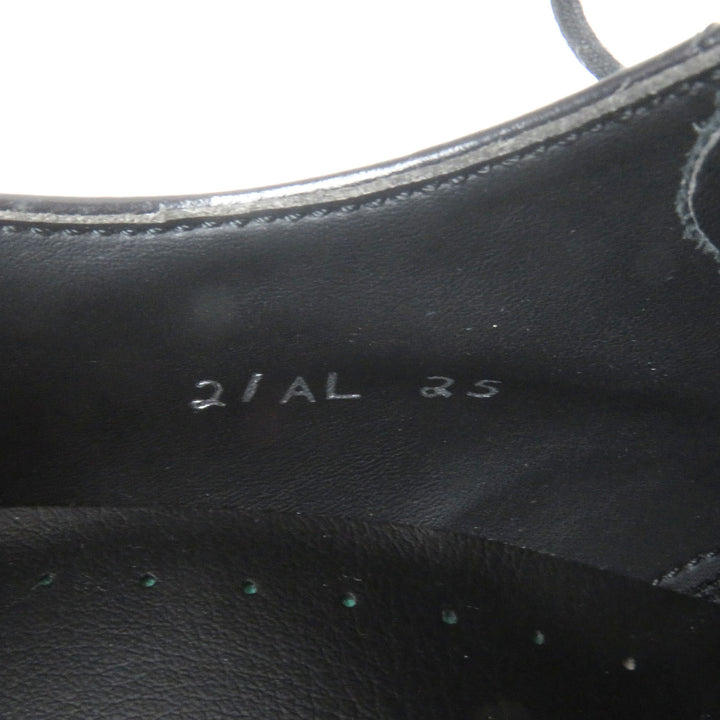 Pristine REGAL Dress shoes Cap toe straight tip black leather mens 25