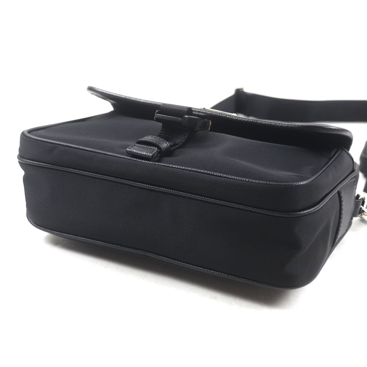 Excellent PRADA Shoulder Bag black Nylon mens 2VH133