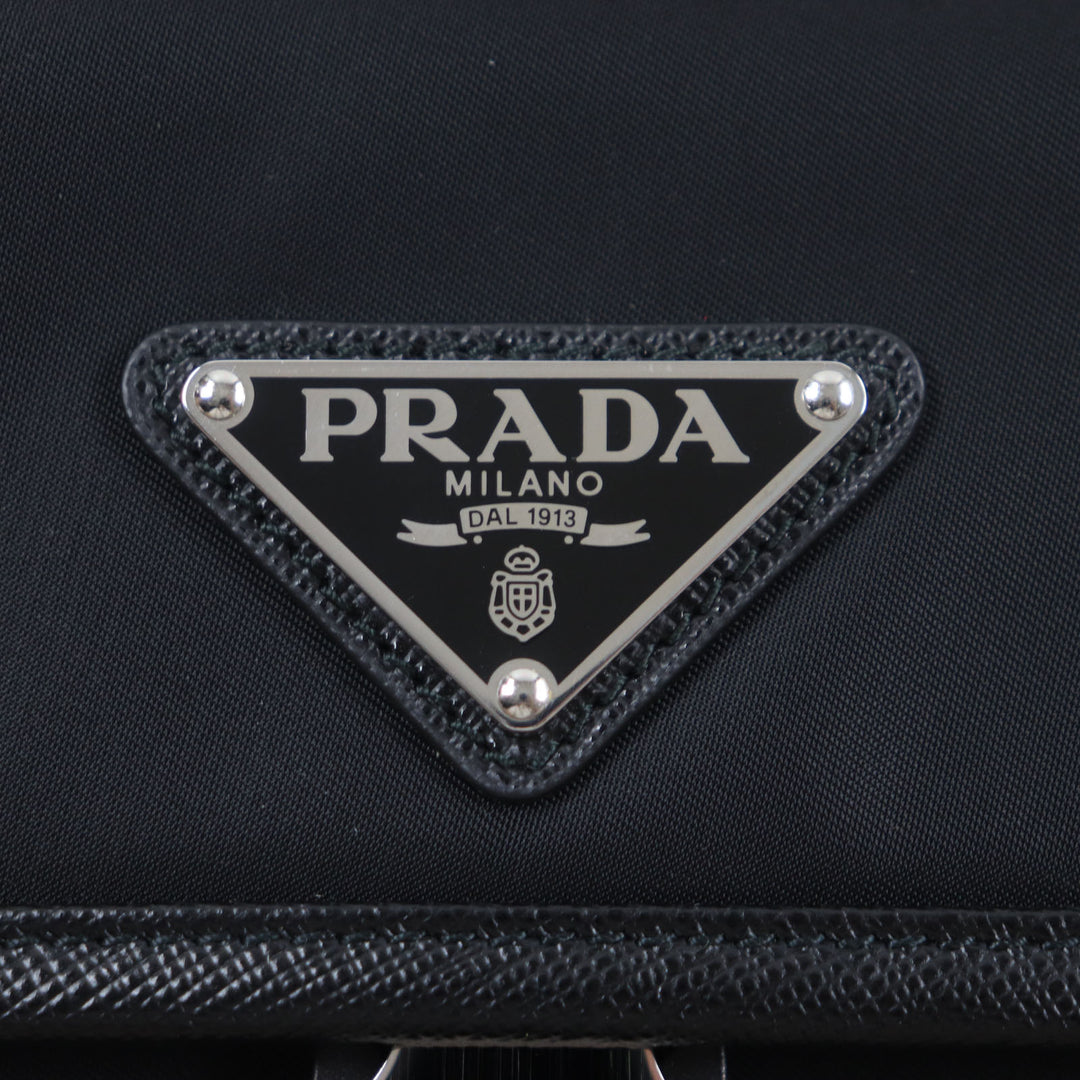 Excellent PRADA Shoulder Bag black Nylon mens 2VH133