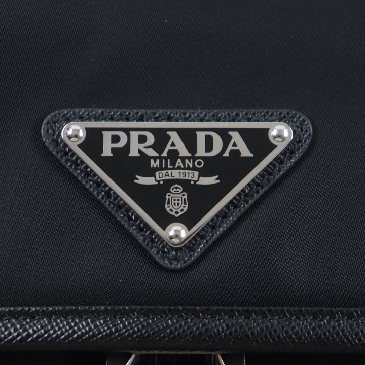 Excellent PRADA Shoulder Bag black Nylon mens 2VH133