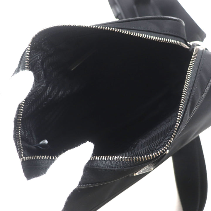 Excellent PRADA Shoulder Bag black Nylon mens 2VH133