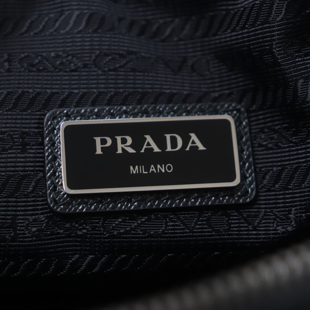 Excellent PRADA Shoulder Bag black Nylon mens 2VH133