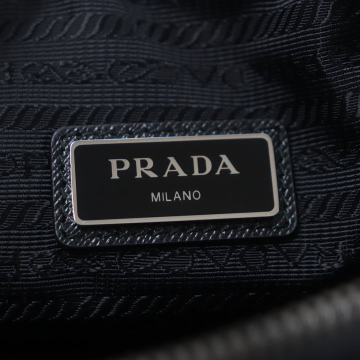 Excellent PRADA Shoulder Bag black Nylon mens 2VH133