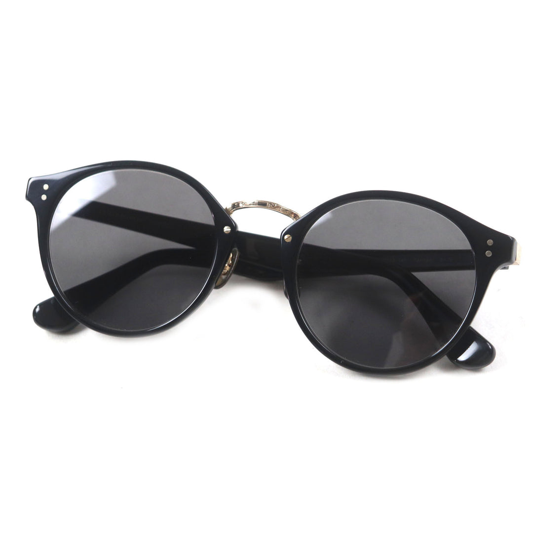Great OLIVER PEOPLES sunglasses Tannen Boston Shape Black gold ー mens