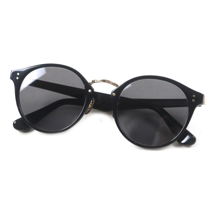 Great OLIVER PEOPLES sunglasses Tannen Boston Shape Black gold ー mens