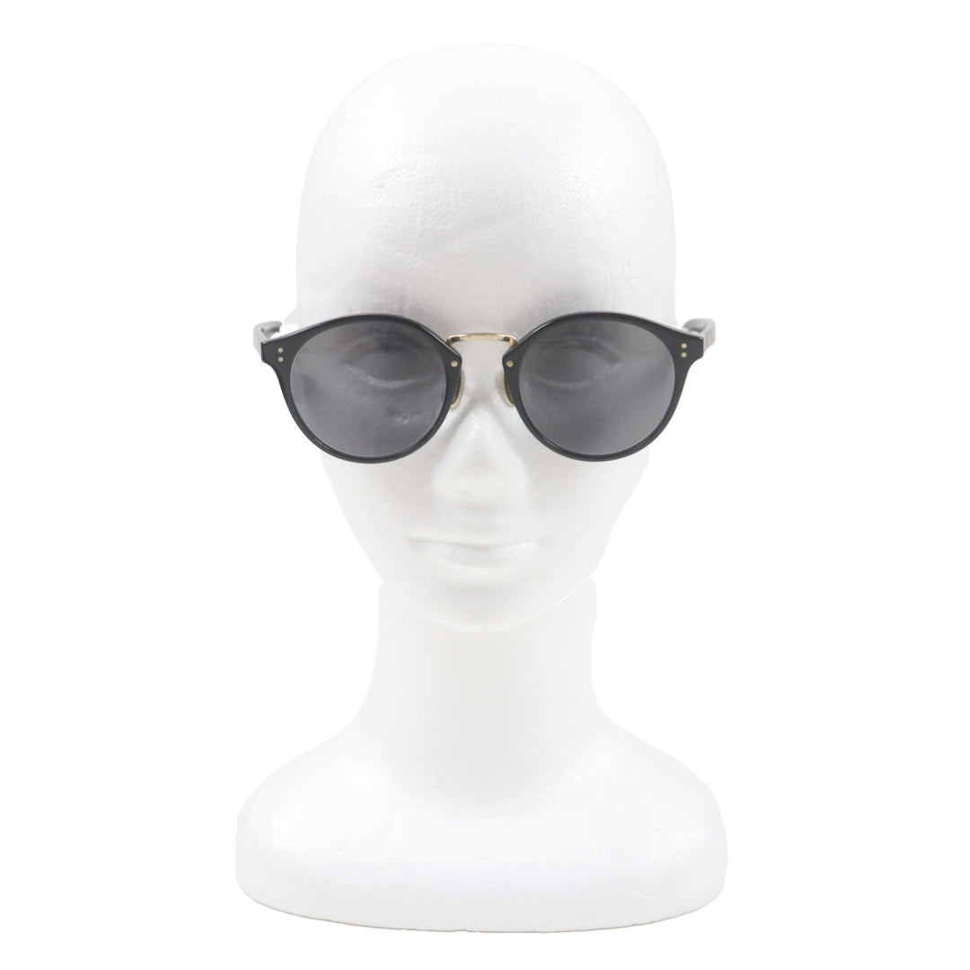 Great OLIVER PEOPLES sunglasses Tannen Boston Shape Black gold ー mens