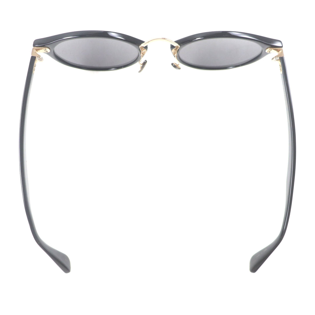Great OLIVER PEOPLES sunglasses Tannen Boston Shape Black gold ー mens