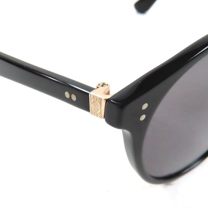 Great OLIVER PEOPLES sunglasses Tannen Boston Shape Black gold ー mens
