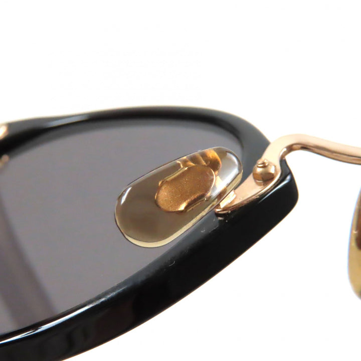 Great OLIVER PEOPLES sunglasses Tannen Boston Shape Black gold ー mens