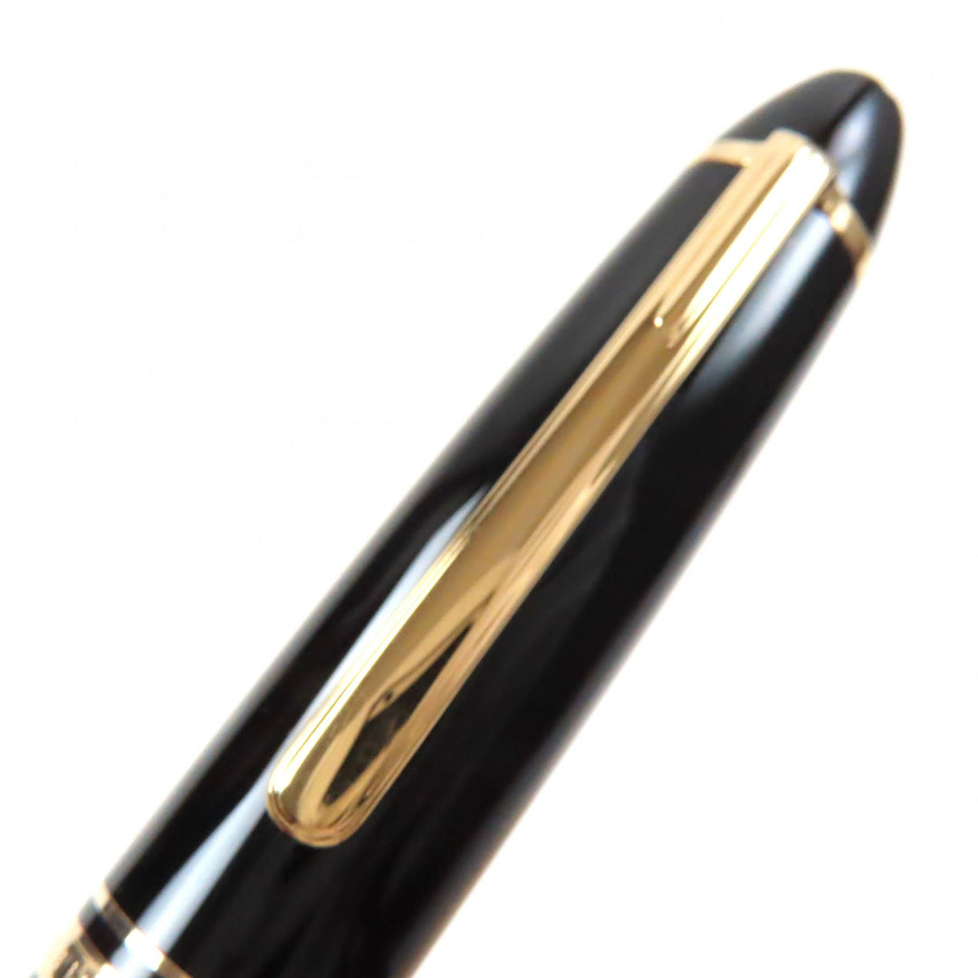 Excellent MONTBLANC fountain pen Meisterstuck 146 white star Black gold 14K mens