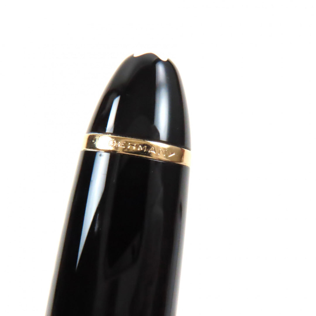 Excellent MONTBLANC fountain pen Meisterstuck 146 white star Black gold 14K mens