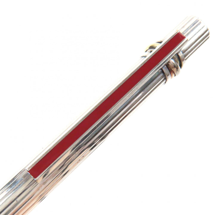 Very Good Cartier Ballpoint pen Trinity Silver bordeaux ー mens