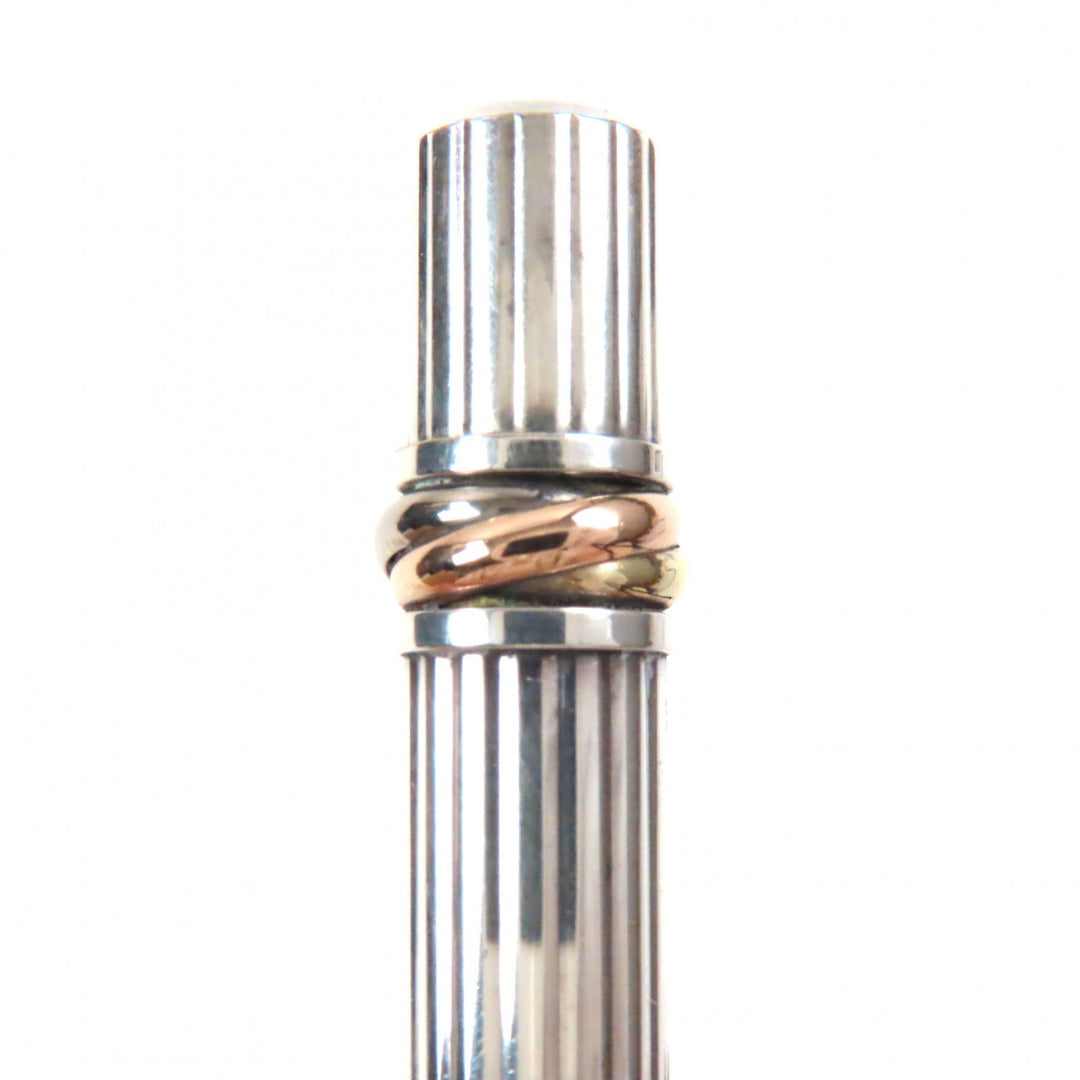 Very Good Cartier Ballpoint pen Trinity Silver bordeaux ー mens