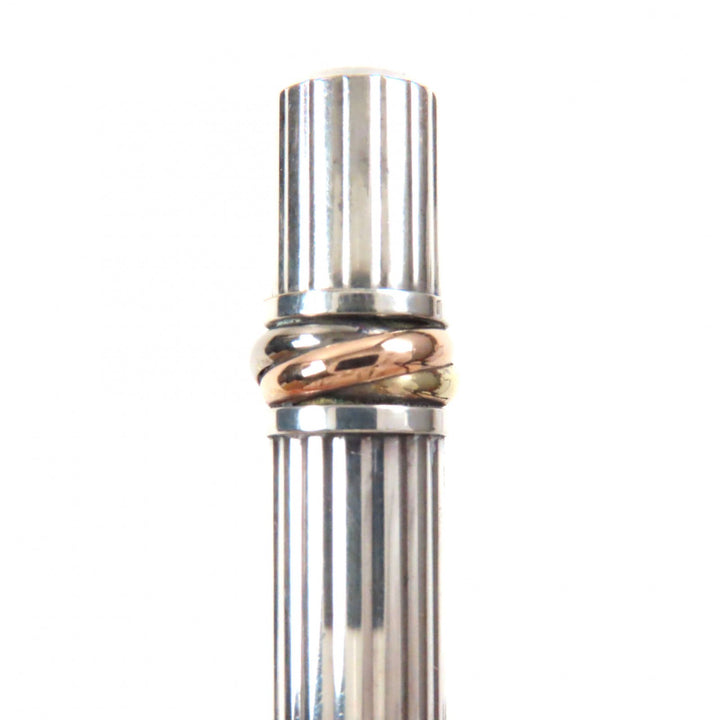 Very Good Cartier Ballpoint pen Trinity Silver bordeaux ー mens