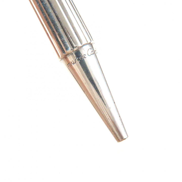 Very Good Cartier Ballpoint pen Trinity Silver bordeaux ー mens