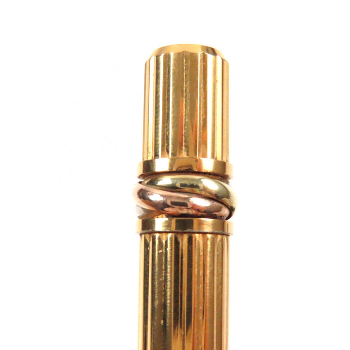 Very Good Cartier Ballpoint pen Trinity gold ー mens