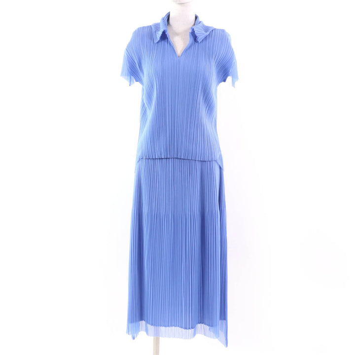 Excellent PLEATS PLEASE two-piece set Layered short-sleeved T-shirt and skirt