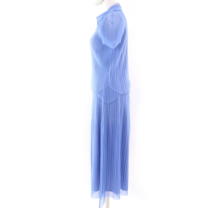 Excellent PLEATS PLEASE two-piece set Layered short-sleeved T-shirt and skirt