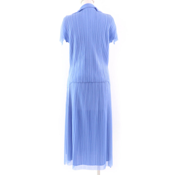 Excellent PLEATS PLEASE two-piece set Layered short-sleeved T-shirt and skirt