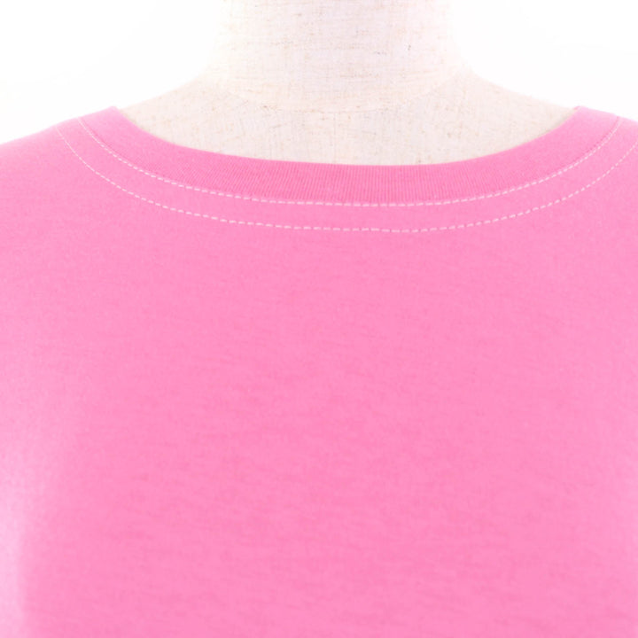 Pristine MARNI Short sleeve T-shirt Silk blend, two-tone design Pink navy cotton
