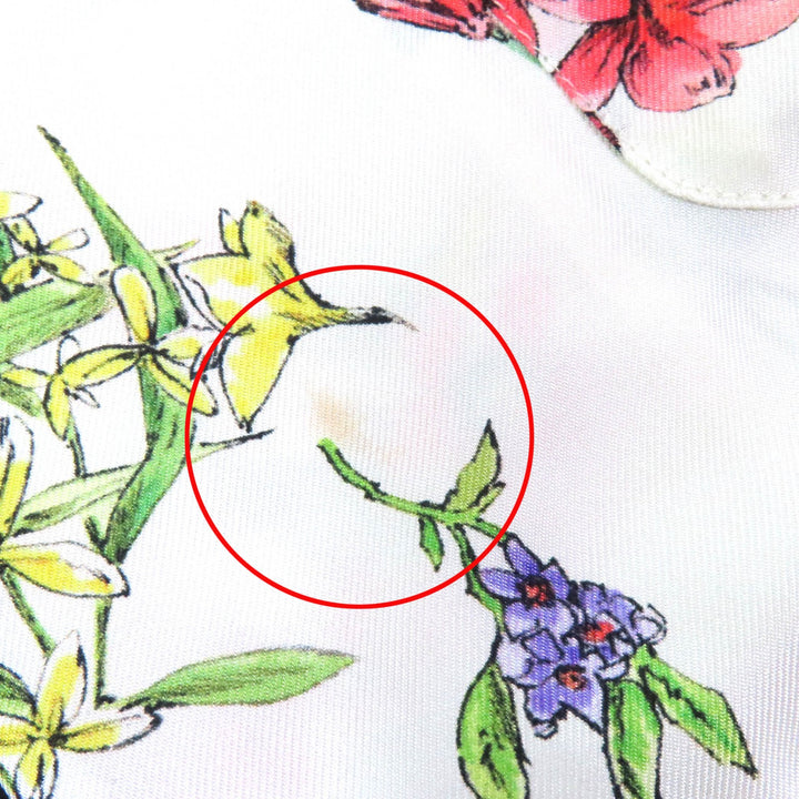 Pristine Christian Dior Short sleeve shirt Floral White multicolor silk 40