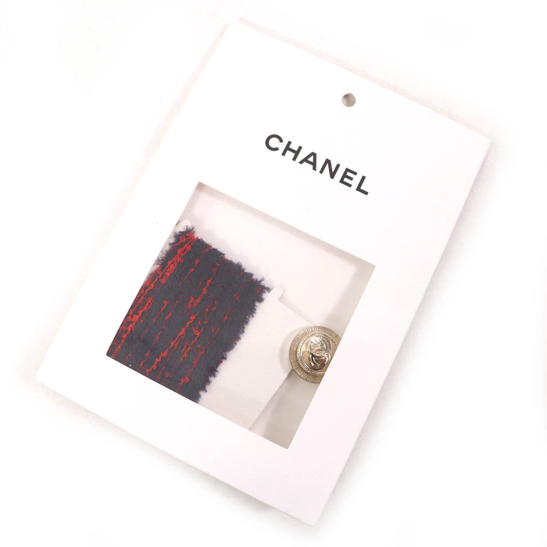 Excellent CHANEL Short sleeve knit Navy cotton Women 34 21C P70326