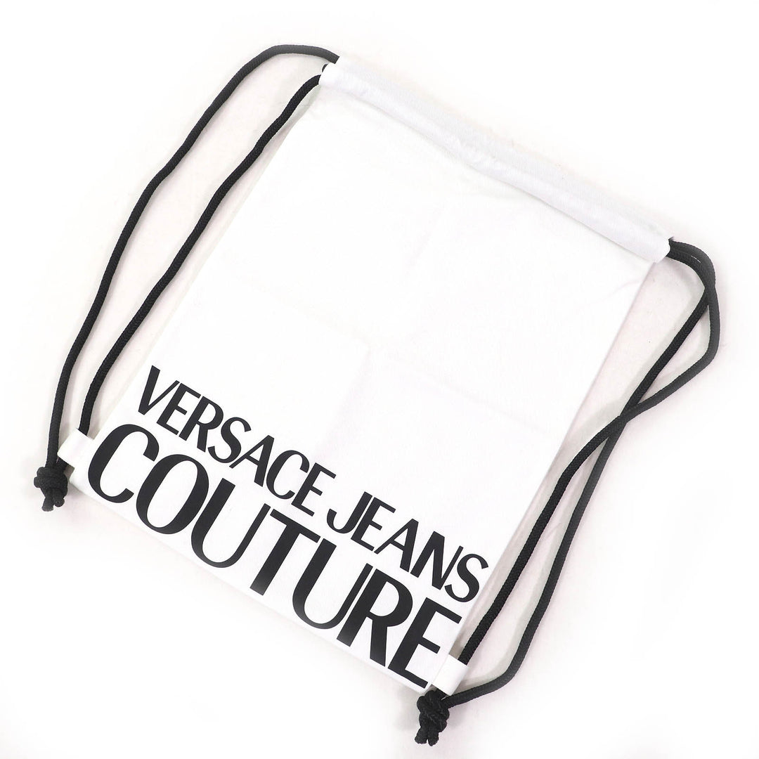 Pristine VERSACE JEANS COUTURE hoodie Logo Sequined Cropped blue S 78HAIC01