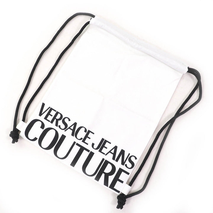 Pristine VERSACE JEANS COUTURE hoodie Logo Sequined Cropped blue S 78HAIC01