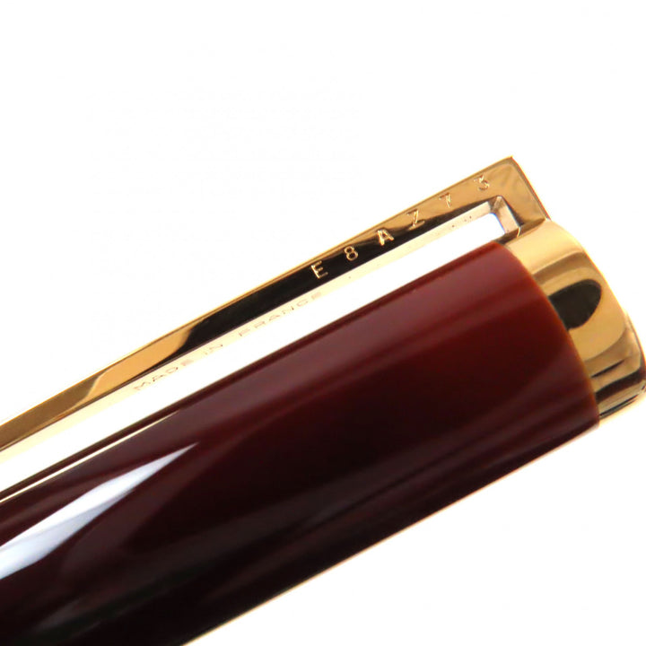 Excellent Dupont fountain pen Marble Pattern Bordeaux gold 925 mens