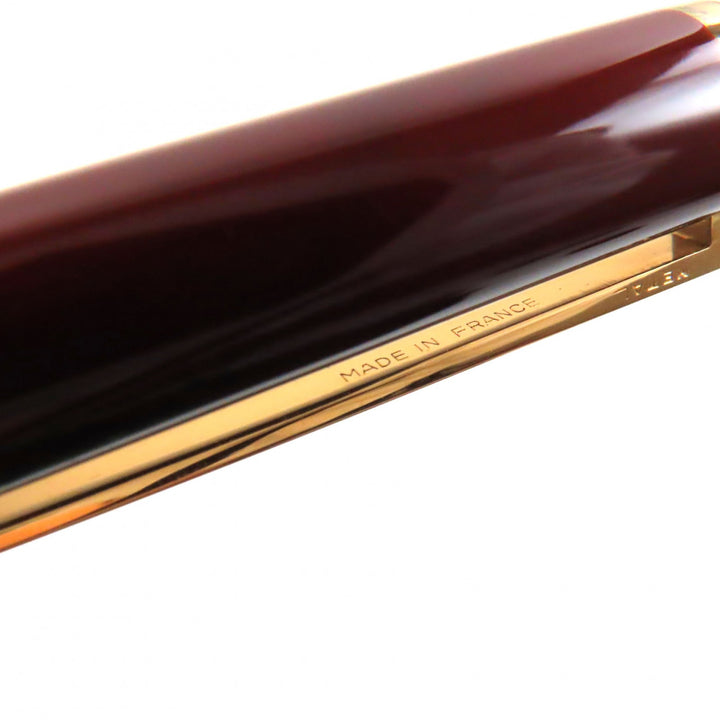 Excellent Dupont fountain pen Marble Pattern Bordeaux gold 925 mens