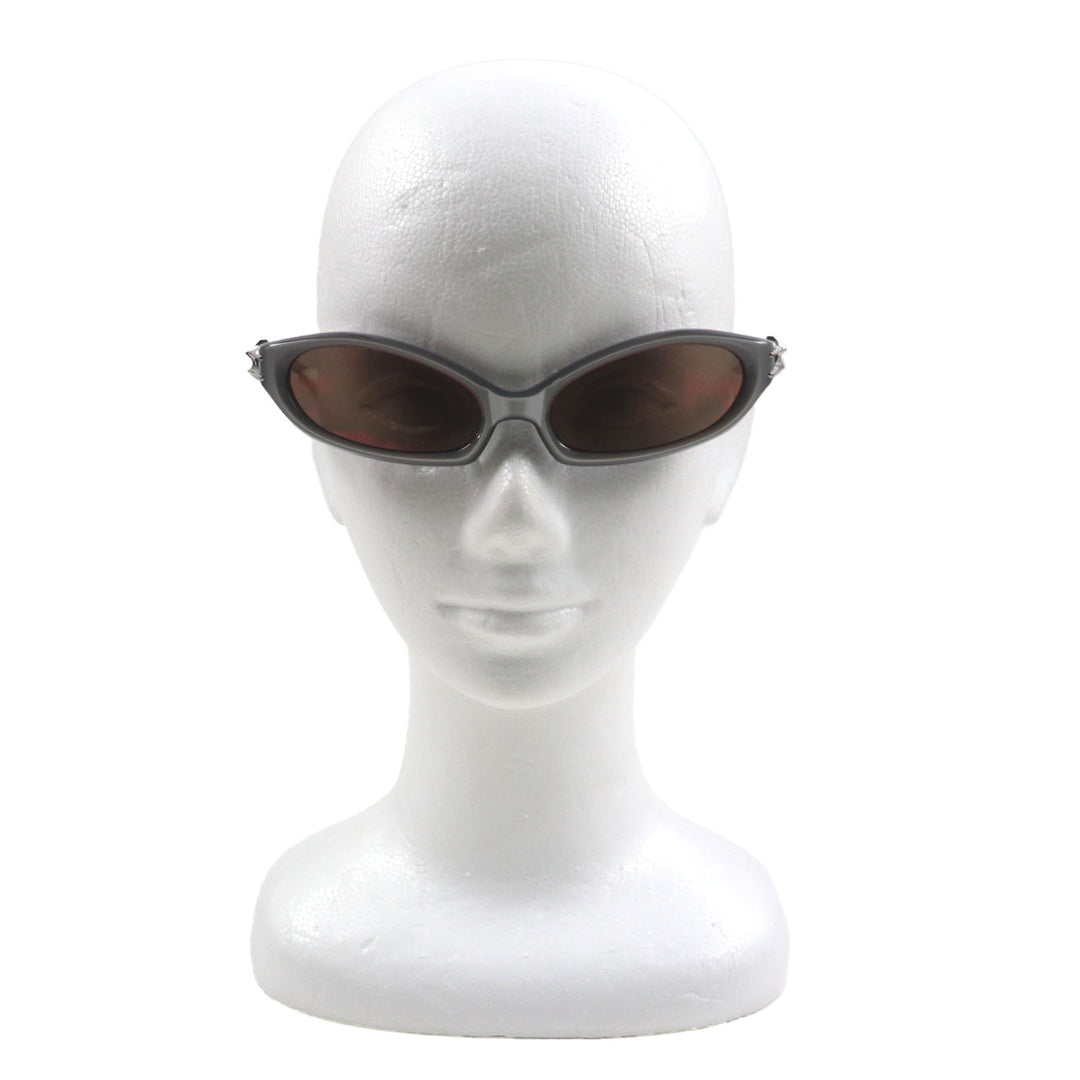 Excellent GENTLE MONSTER sunglasses BOLD Cat eye Clear Gray Silver mens XIMUL G8
