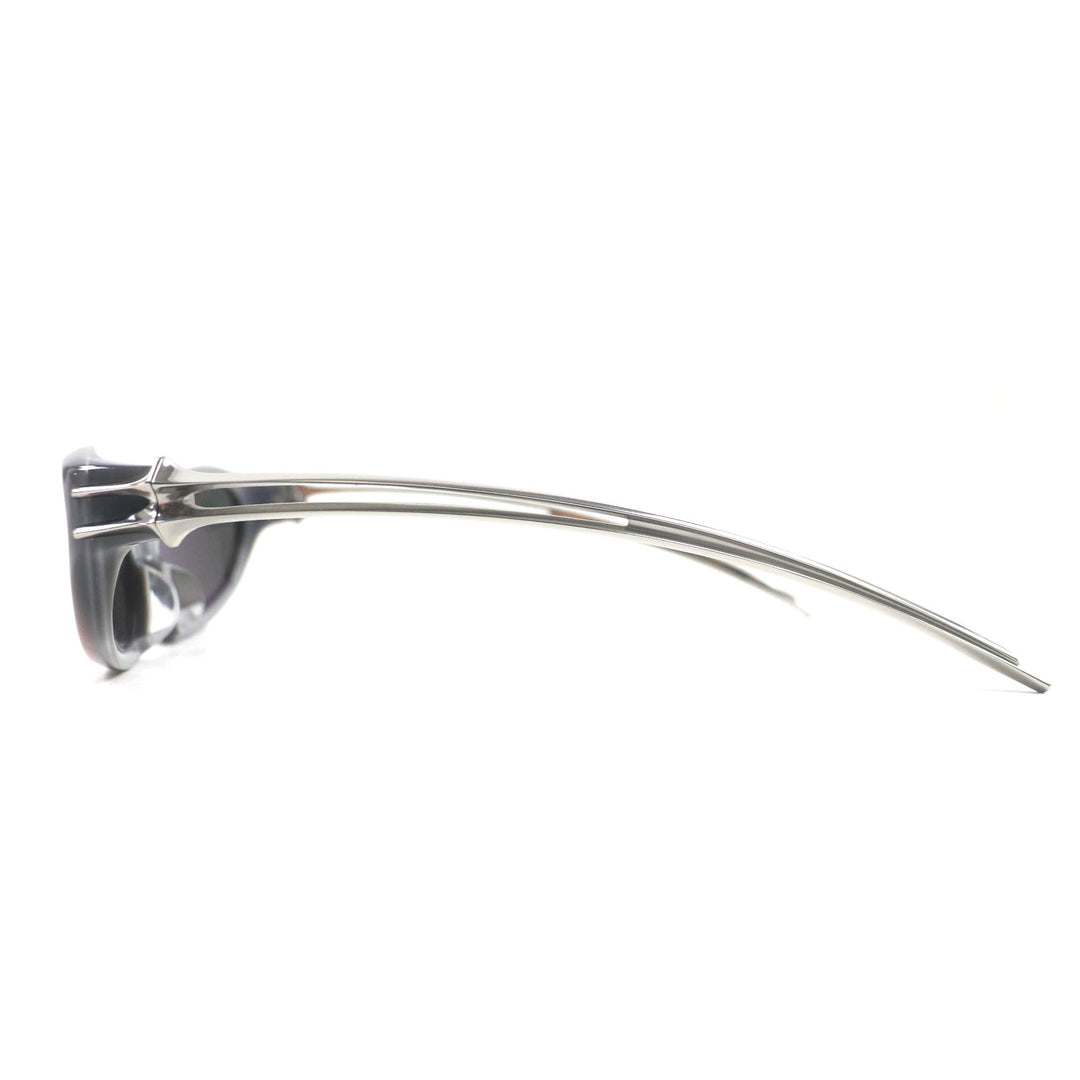 Excellent GENTLE MONSTER sunglasses BOLD Cat eye Clear Gray Silver mens XIMUL G8