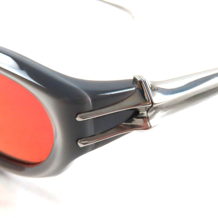 Excellent GENTLE MONSTER sunglasses BOLD Cat eye Clear Gray Silver mens XIMUL G8