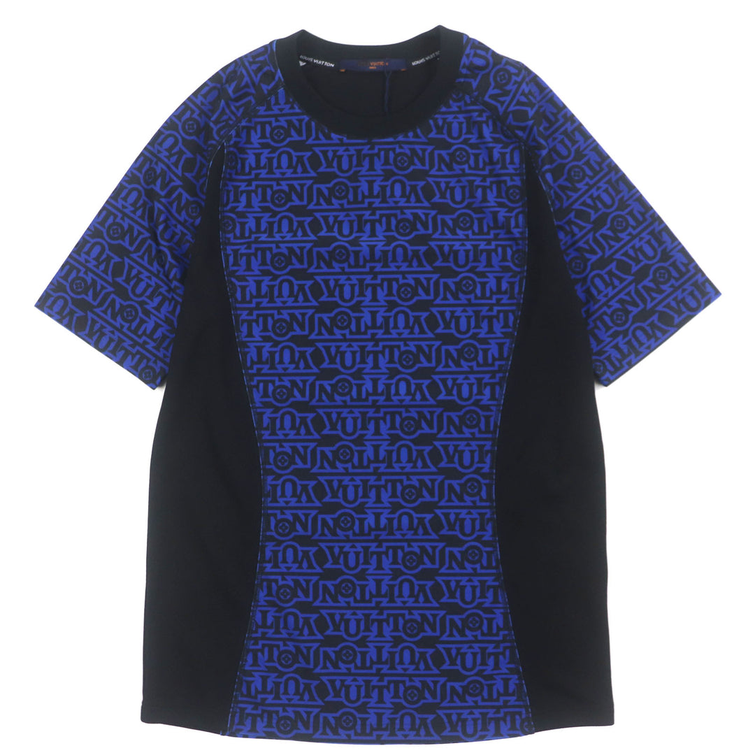 Pristine LOUIS VUITTON Short sleeve T-shirt Snow Technical blue-black polyester