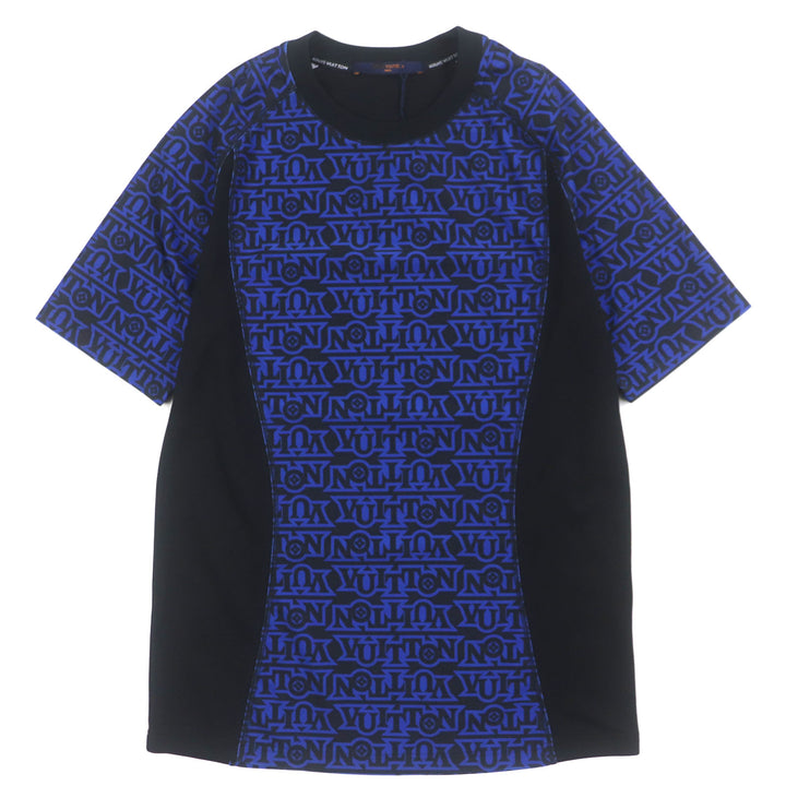 Pristine LOUIS VUITTON Short sleeve T-shirt Snow Technical blue-black polyester