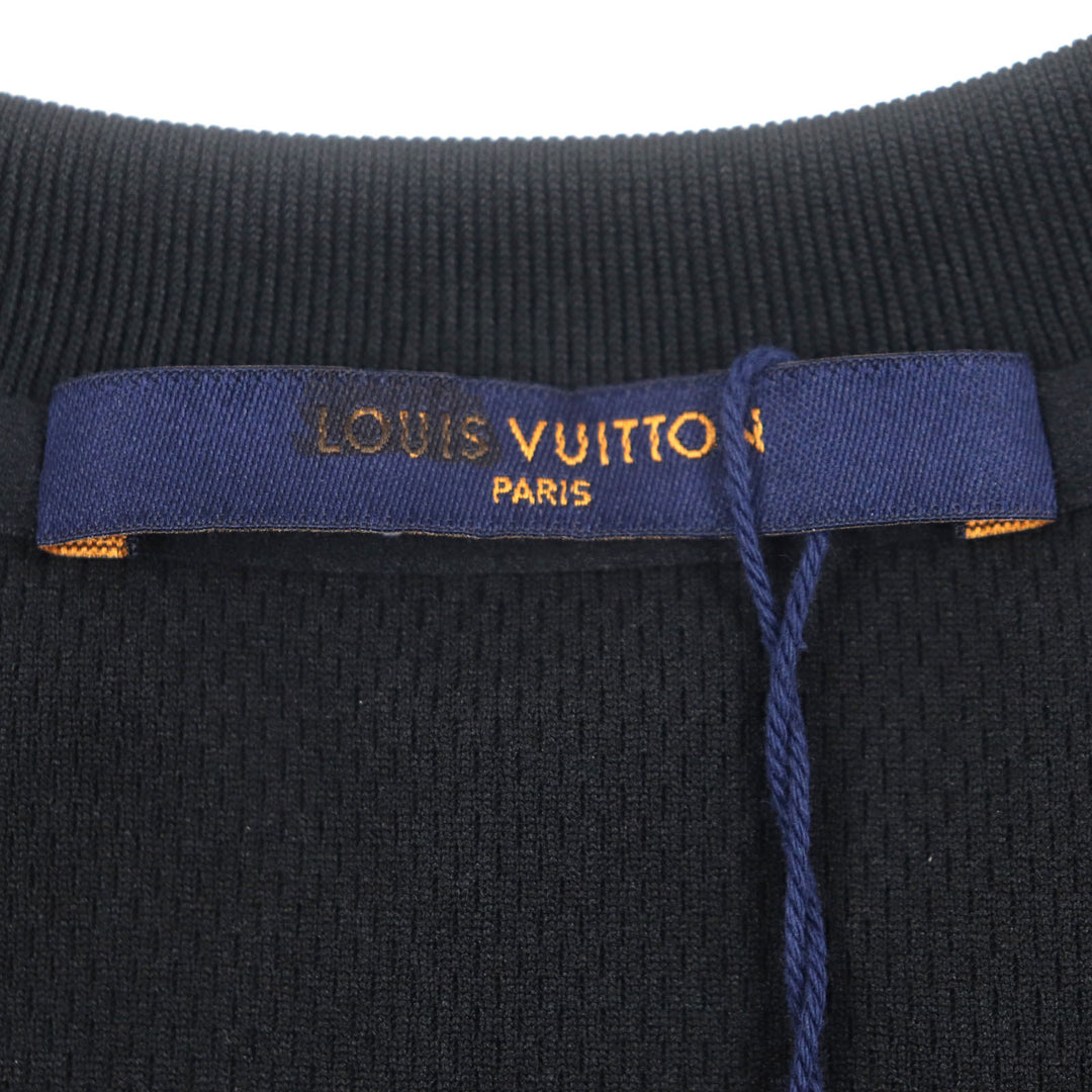 Pristine LOUIS VUITTON Short sleeve T-shirt Snow Technical blue-black polyester